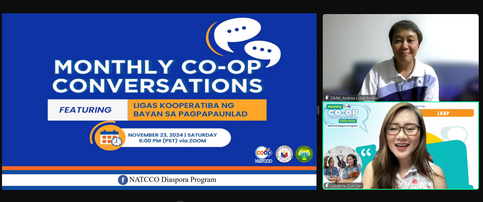 Monthly Co-op Conversations Features Ligas Kooperatiba ng Bayan sa Pagpapaunlad (LKBP)